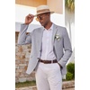 COOFANDY Mens Casual Blazer Lightweight Sport Coat Linen Blazer Suit Jacket | 2 Button Mens Blazer, Smooth and Comfortable, Structured feel, Natural texture,Breathable and Lightweight for All Year Wear(Grey)