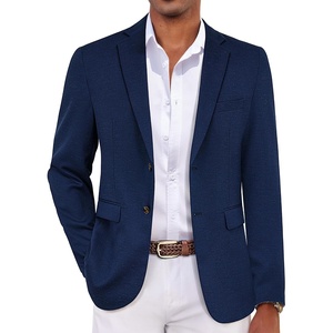 COOFANDY Mens Casual Blazer Lightweight Sport Coat Linen Blazer Suit Jacket | 2 Button Mens Blazer, Smooth and Comfortable, Structured feel, Natural texture,Breathable and Lightweight for All Year Wear(Navy Blue)