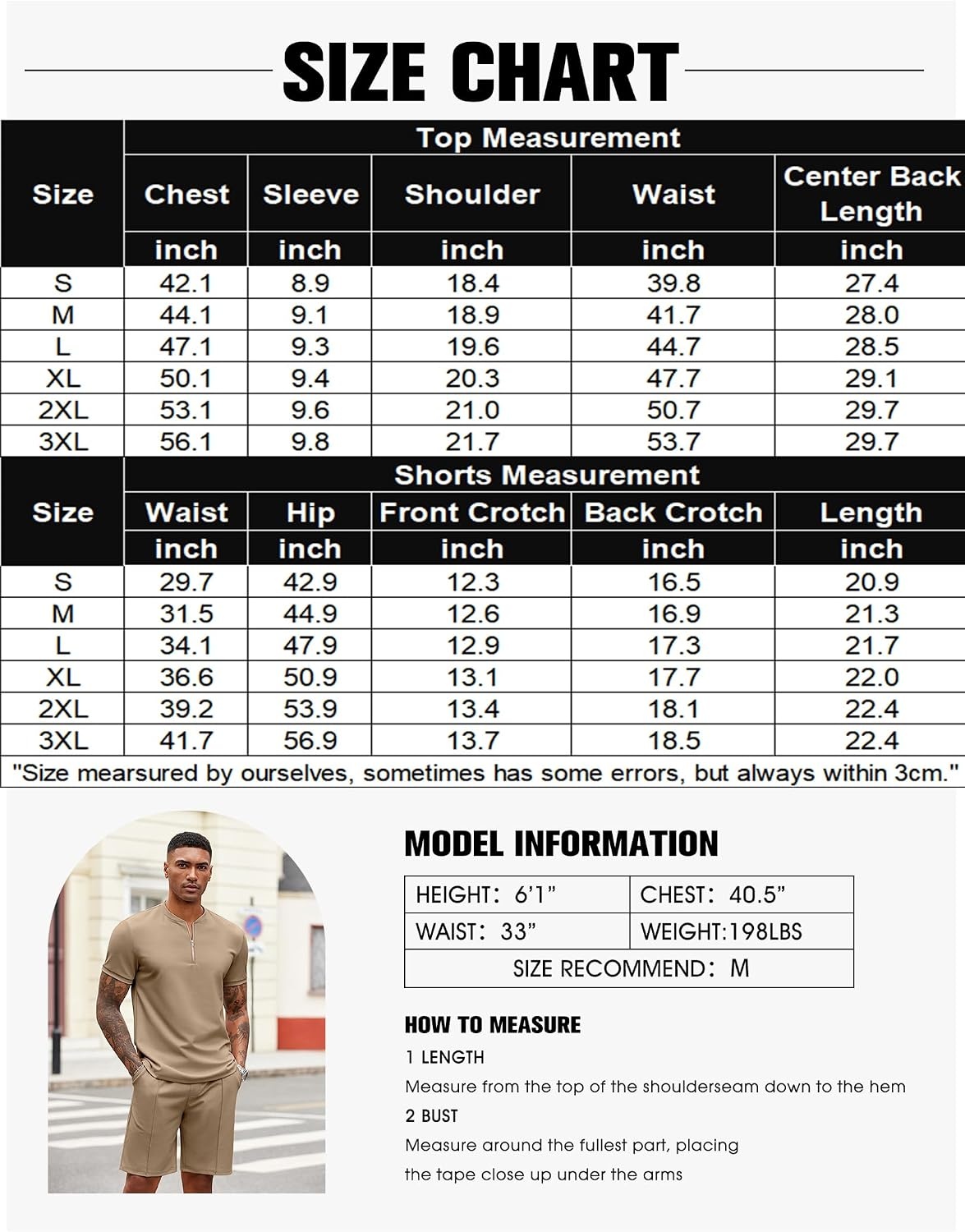 image:imageCOOFANDY Mens 2 Piece Set Short Sleeve Polo Shirt and Shorts Summer Suits Short Sleeve 14 Zip Polo Top Drawstring Shorts Pockets Sportwear Casual Fashion Vacation Beach Travel StreetwearKhaki