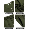 COOFANDY Men’s 2 Piece Set Short Sleeve Polo Shirt and Shorts Summer Suits | Short Sleeve 1/4 Zip Polo Top, Drawstring Shorts, Pockets, Sportwear, Casual, Fashion, Vacation, Beach, Travel, Streetwear(Army Green)