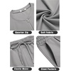 COOFANDY Men’s 2 Piece Set Short Sleeve Polo Shirt and Shorts Summer Suits | Short Sleeve 1/4 Zip Polo Top, Drawstring Shorts, Pockets, Sportwear, Casual, Fashion, Vacation, Beach, Travel, Streetwear(Light Grey)