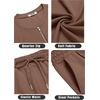 COOFANDY Men’s 2 Piece Set Short Sleeve Polo Shirt and Shorts Summer Suits | Short Sleeve 1/4 Zip Polo Top, Drawstring Shorts, Pockets, Sportwear, Casual, Fashion, Vacation, Beach, Travel, Streetwear(Brown)
