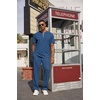 COOFANDY Men’s 2 Pieces Outfits Casual Quarter Zip Polo Shirt and Jogging Pants Summer Tracksuits Set(Dark Blue)