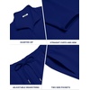 COOFANDY Mens Track suit 2 Piece Athletic Sweatsuit Casual Sport Outfit Set | Mens Athletic Running Jogging Outfits, Anti-pilling and Soft fabric, Flexible and Comfort, Double-sided slant Pockets(Denim Blue)