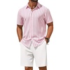 Pink White Stripe