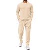 COOFANDY Mens Track suit 2 Piece Athletic Sweatsuit Casual Sport Outfit Set | Mens Athletic Running Jogging Outfits, Anti-pilling and Soft fabric, Flexible and Comfort, Double-sided slant Pockets(Beige)