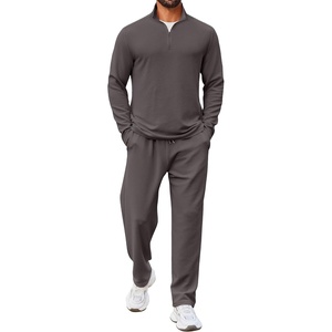 COOFANDY Mens Track suit 2 Piece Athletic Sweatsuit Casual Sport Outfit Set | Mens Athletic Running Jogging Outfits, Anti-pilling and Soft fabric, Flexible and Comfort, Double-sided slant Pockets(Dark Grey)