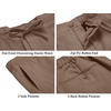 COOFANDY Men’s 2 Piece Linen Suits Set Casual Lightweight Linen Suit Blazer Jacket and Pants(Brown)