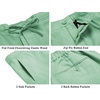 COOFANDY Men’s 2 Piece Linen Suits Set Casual Lightweight Linen Suit Blazer Jacket and Pants(Light Green)