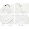 COOFANDY Men’s 2 Piece Linen Suits Set Casual Lightweight Linen Suit Blazer Jacket and Pants(White)