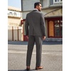 COOFANDY Men’s Suits 2 Piece Classic Fit Casual Suits Set 2 Button Suit(Dark Grey)
