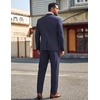 COOFANDY Men’s Suits 2 Piece Classic Fit Casual Suits Set 2 Button Suit(Navy Blue)