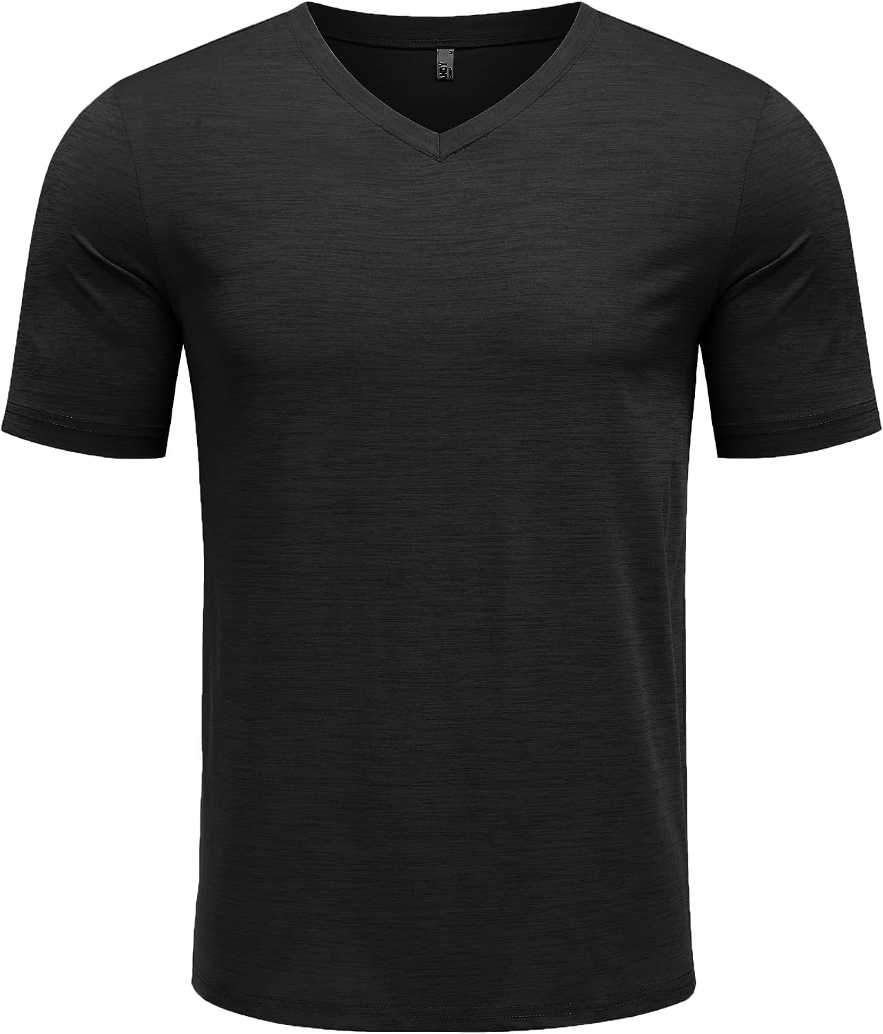 image:imageCOOFANDY Mens T Shirts Short Sleeve Classic V Neck Casual Summer Basic Tee Textured Classic Plain Shirts Soft Lightweight Breathable T Shirt Daily Use Office Going Out Top for MenAblack