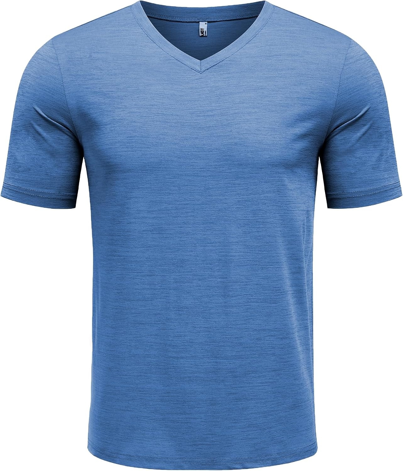 image:imageCOOFANDY Mens T Shirts Short Sleeve Classic V Neck Casual Summer Basic Tee Textured Classic Plain Shirts Soft Lightweight Breathable T Shirt Daily Use Office Going Out Top for MenBlue