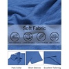 COOFANDY Mens Polo Shirts Short Sleeve Casual Summer Polo Tee Collared Tops | Button Collar,Soft Fabric,Casual Stylish,Classic Basic,Lightweight,Summer,Fashion,Golf(Blue)