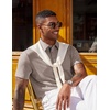 COOFANDY Mens Polo Shirts Short Sleeve Casual Summer Polo Tee Collared Tops | Button Collar,Soft Fabric,Casual Stylish,Classic Basic,Lightweight,Summer,Fashion,Golf(Khaki)