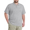 COOFANDY Men’s Big and Tall Polo Shirt Short Sleeve Cotton Pique Golf Shirt | Collared Polo, 2 Button Shirt, Breathable, Oversized, Casual, Work, Office, Outdoor Shirt for Men(Light Grey)