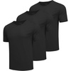 COOFANDY Men’s Workout T-Shirts 3 Pack Quick Dry Athletic T-Shirts | Moisture Wicking, Athletic Shirts, Crew Neck, Running, Gym, Casual, Sports Tees Tops Bulk,Breathable(A-black/Black/Black-3 Pack)