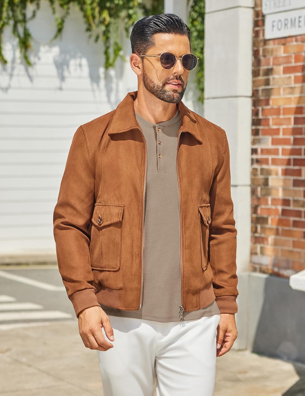 image:imageCOOFANDY Mens Henley Shirts Long Sleeve Casual TShirts Lightweight Tee Maverick SlubLightweightClassicSoft StretchCasualFashionKhaki