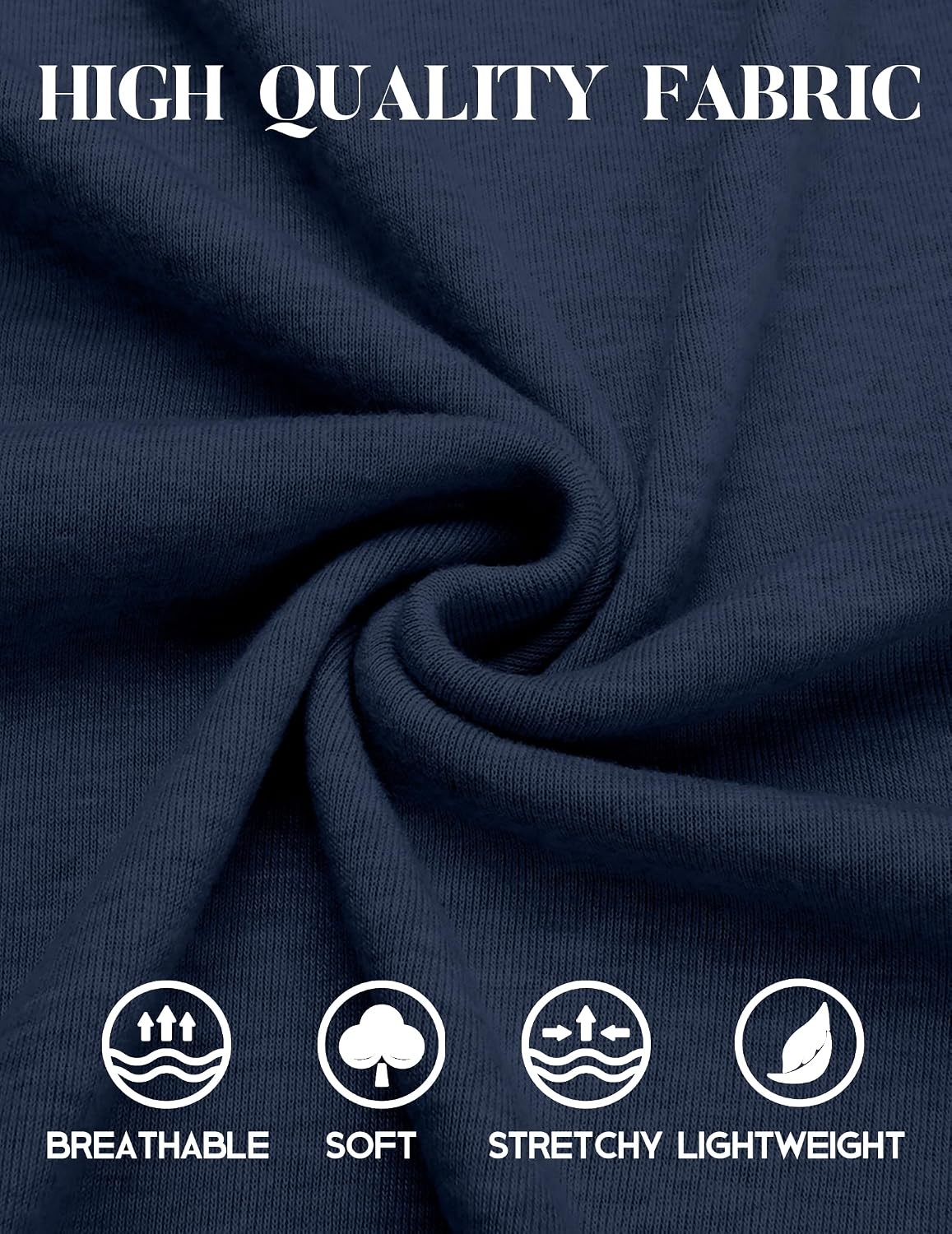image:imageCOOFANDY Mens Henley Shirts Long Sleeve Casual TShirts Lightweight Tee Maverick SlubLightweightClassicSoft StretchCasualFashionNavy Blue