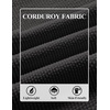 COOFANDY Men’s Corduroy Long Sleeve Polo Shirts Collared Pullover | Soft Textured Fabric, Quarter Button Placket, Lightweight, Regular Fit, Fall Fashion, Business Casual Work Wear(Dark Grey)