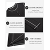 COOFANDY Men’s Henley Shirts Long Sleeve Casual T-Shirts Lightweight Tee | Maverick Slub,Lightweight,Classic,Soft Stretch,Casual,Fashion(01-black)
