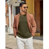COOFANDY Men’s Henley Shirts Long Sleeve Casual T-Shirts Lightweight Tee | Maverick Slub,Lightweight,Classic,Soft Stretch,Casual,Fashion(02-army Green)