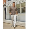 COOFANDY Men’s Henley Shirts Long Sleeve Casual T-Shirts Lightweight Tee | Maverick Slub,Lightweight,Classic,Soft Stretch,Casual,Fashion(02-khaki)