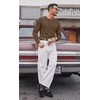 COOFANDY Mens Long Sleeve Muscle T Shirts Slim Fit Casual Crew Neck Ribbed Tee Shirts(Brown)