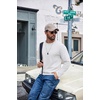 COOFANDY Men’s Long Sleeve Shirts Crew Neck Cotton T-Shirt Casual Shirts | Cotton Fabric, Comfortable and Breathable for Daily Wear, Ribbed Crew Neck, reinforced with Double-Needle Topstitching(All White)