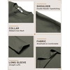 COOFANDY Men’s Long Sleeve Shirts Crew Neck Cotton T-Shirt Casual Shirts | Cotton Fabric, Comfortable and Breathable for Daily Wear, Ribbed Crew Neck, reinforced with Double-Needle Topstitching(Army Green)