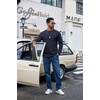 COOFANDY Men’s Long Sleeve Shirts Crew Neck Cotton T-Shirt Casual Shirts | Cotton Fabric, Comfortable and Breathable for Daily Wear, Ribbed Crew Neck, reinforced with Double-Needle Topstitching(Navy)