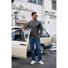 COOFANDY Men’s Long Sleeve Shirts Crew Neck Cotton T-Shirt Casual Shirts | Cotton Fabric, Comfortable and Breathable for Daily Wear, Ribbed Crew Neck, reinforced with Double-Needle Topstitching(Dark Grey)