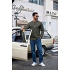 COOFANDY Men’s Long Sleeve Shirts Crew Neck Cotton T-Shirt Casual Shirts | Cotton Fabric, Comfortable and Breathable for Daily Wear, Ribbed Crew Neck, reinforced with Double-Needle Topstitching(Army Green)