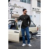 COOFANDY Men’s Long Sleeve Shirts Crew Neck Cotton T-Shirt Casual Shirts | Cotton Fabric, Comfortable and Breathable for Daily Wear, Ribbed Crew Neck, reinforced with Double-Needle Topstitching(Black)