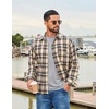 COOFANDY Mens Long Sleeve Tee Shirts Stretch Crew Neck Thermal Shirts Casual T Shirts for Men(Heather Grey)