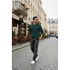 COOFANDY Mens Long Sleeve Tee Shirts Stretch Crew Neck Thermal Shirts Casual T Shirts for Men(Lake Green)