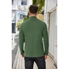 COOFANDY Men’s Mock Neck Sweater Lightweight Ribbed Knit Casual Pullover | Long Sleeve,Casual,Ribbed Knit,Breathable,Half turtleneck,Regular fit(Army Green)