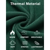 COOFANDY Men’s Mock Neck Sweater Lightweight Ribbed Knit Casual Pullover | Long Sleeve,Casual,Ribbed Knit,Breathable,Half turtleneck,Regular fit(Dark Green)