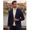 COOFANDY Men’s Slim Fit Mock Turtleneck T Shirt Casual Basic Knitted Long Sleeve Pullover Sweater(Apricot)