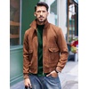 COOFANDY Men’s Slim Fit Mock Turtleneck T Shirt Casual Basic Knitted Long Sleeve Pullover Sweater(Blue Green)