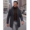 COOFANDY Men’s Slim Fit Mock Turtleneck T Shirt Casual Basic Knitted Long Sleeve Pullover Sweater(Chestnut Brown)