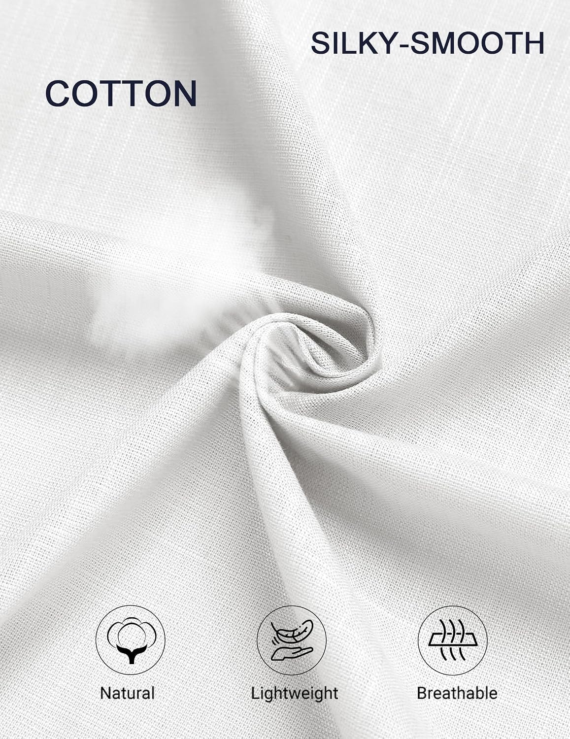 image:imageCOOFANDY Mens Short Sleeve Button Down Shirt Casual Cotton Beach Shirts Lightweight ShirtsBreathableWrinkleResistantMachine WashableBeach DaysSummerVacationCruiseTravelWeddingEventsAwhite