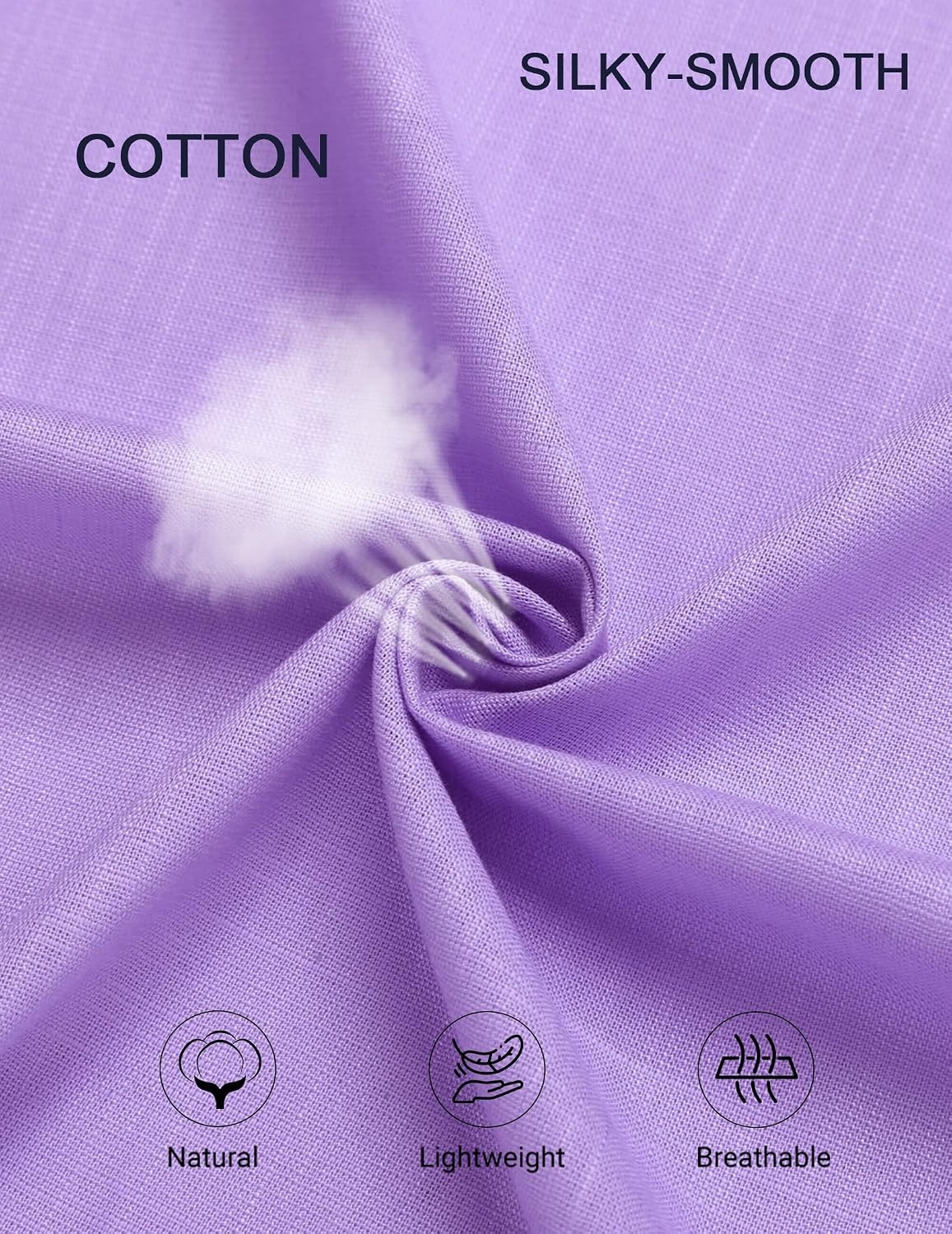 image:imageCOOFANDY Mens Short Sleeve Button Down Shirt Casual Cotton Beach Shirts Lightweight ShirtsBreathableWrinkleResistantMachine WashableBeach DaysSummerVacationCruiseTravelWeddingEventsLavender