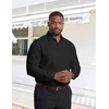 COOFANDY Big and Tall Dress Shirts for Men Long Sleeve Wrinkle Free Button Down Shirt Stretch Business Shirt(Black)