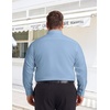 COOFANDY Big and Tall Dress Shirts for Men Long Sleeve Wrinkle Free Button Down Shirt Stretch Business Shirt(Light Blue)