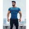 COOFANDY Men’s 3 Pack Workout T Shirts Short Sleeve Athletic Gym T Shirt | Raglan Sleeve, Crew Neck, Moisture Wicking, Lightweight Cooling Running Shirts,Performance Tee for Gym Tennis Hiking(Blue/White/Dark Grey)