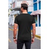 COOFANDY Men’s 3 Pack Workout T Shirts Short Sleeve Athletic Gym T Shirt | Raglan Sleeve, Crew Neck, Moisture Wicking, Lightweight Cooling Running Shirts,Performance Tee for Gym Tennis Hiking(American Flag Black)