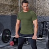 COOFANDY Men’s 3 Pack Workout T Shirts Short Sleeve Athletic Gym T Shirt | Raglan Sleeve, Crew Neck, Moisture Wicking, Lightweight Cooling Running Shirts,Performance Tee for Gym Tennis Hiking(Yellow/Light Blue/Olive Green)
