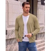 COOFANDY Mens Cardigan Sweater Long Sleeve Lightweight V Neck Knit Cardigan | Button Down, Knitted, Light Weight, Ribbed Hem, Stretch, Soft, Classic Fit, Casual, Dress, Business, Men Cardigans(Khaki)